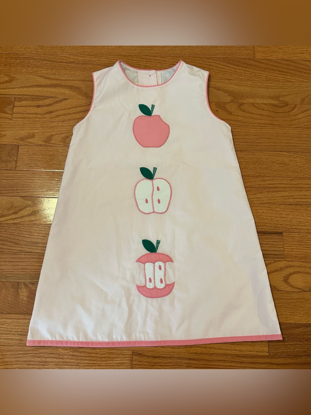 The Beaufort Bonnet Company Pink Apple Appliqué Dress